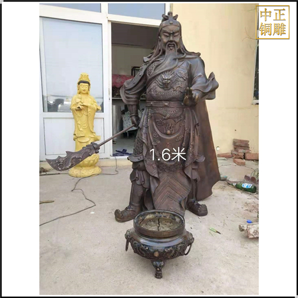 1.6米銅關公像