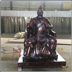 坐像關武帝銅雕